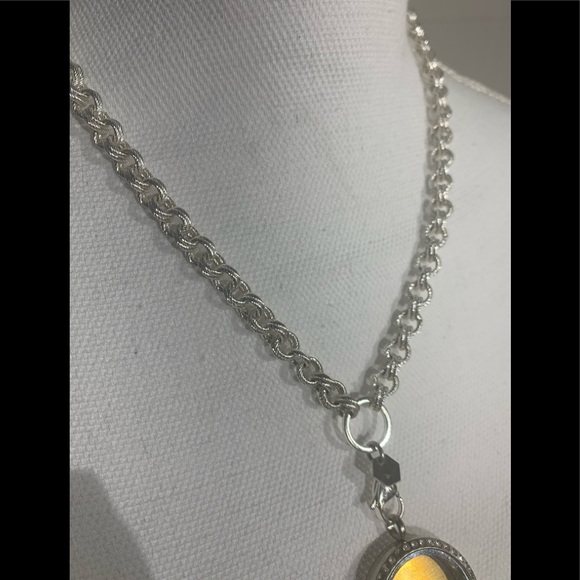 💎 Origami Owl Double Link Chain w/Locket Silver - Picture 7 of 8